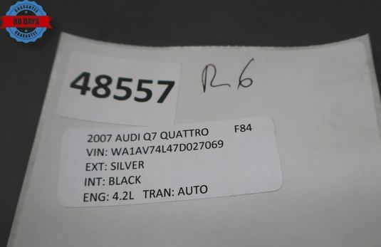 07-09 Audi Q7 4L Dash Mounted Audio Player 6 Disc CD Reciever Unit 4L0035111 Oem