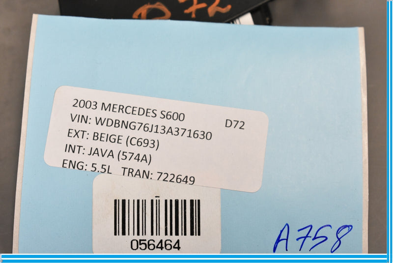 Load image into Gallery viewer, 00-06 Mercedes S500 S600 W220 Antenna Amplifier Booster Compensator Module Oem
