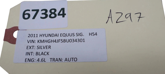 11-13 Hyundai Equus Front Left Side Bumper Energy Absorber Foam 866243N010 Oem