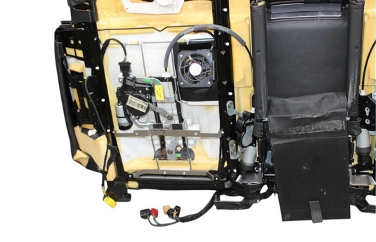 06-12 Bentley Continental Rear Side Top Upper Seat Cushion Assembly Black OEM