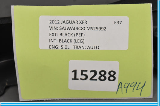 09-15 Jaguar XJ XJL Front Left Driver Side Seat Cushion Shield Cover Trim Oem