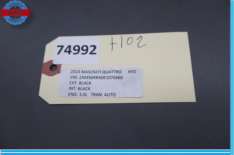 Load image into Gallery viewer, 14-17 Maserati Quattroporte Rear Bumper Central Lower Moulding Oem
