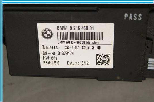 12-16 BMW F30 328i 335i Rear Right Passenger Seat Heating Control Module Oem
