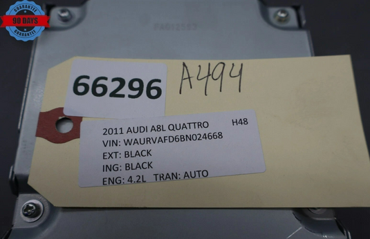 2011 Audi A8 Quattro Rear View Control Module Reverse Camera Module Unit Oem