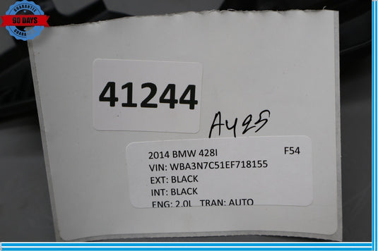 12-16 BMW F30 428i Front Right Passenger Side Inner Seat Trim Cover Oem
