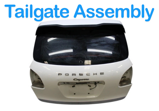 11-14 Porsche Cayenne 958S Trunk Lid Liftgate Tailgate Hatch Shell White OEM