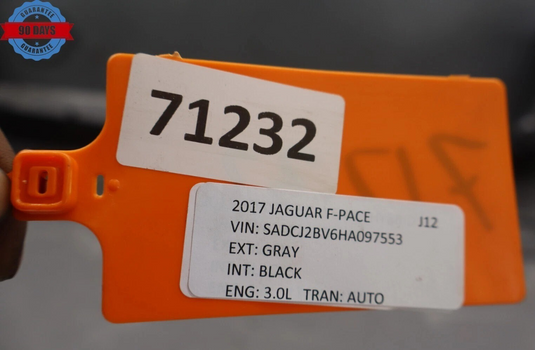 17-19 Jaguar X761 F-Pace Rear Lower Bumper Cover Assembly Gray T4A7392LML Oem