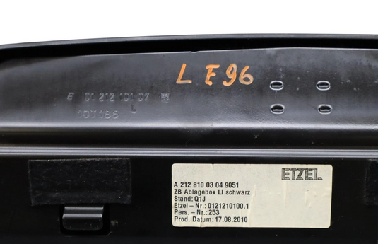 10-16 Mercedes W212 E350 E550 Front Left Under Seat Storage Compartment Box Oem