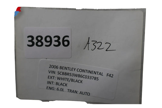 06-12 Bentley Continental Flying Spur Rear HVAC AC Climate Control Switch Oem