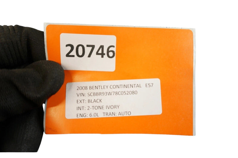 Load image into Gallery viewer, 06-12 Bentley Continental Rear Left Driver Side Door Shell Panel Black  OEM
