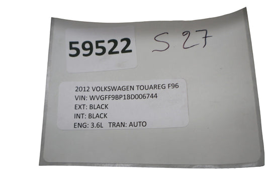 11-14 Volkswagen VW Touareg Rear Right Passenger Side Door Panel Cover Trim Oem