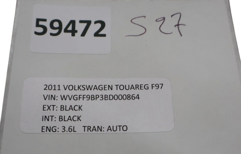 Load image into Gallery viewer, 11-14 Volkswagen Touareg Rear Left Driver Side Door Panel Cover Trim Black Oem
