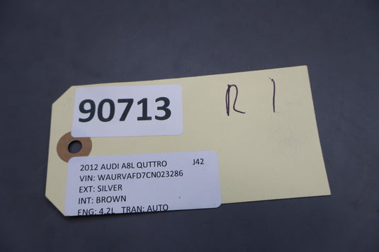 11–18 Audi A8L Quattro Front Left Driver Door Trim Panel Wood Balsamic Brown Oem