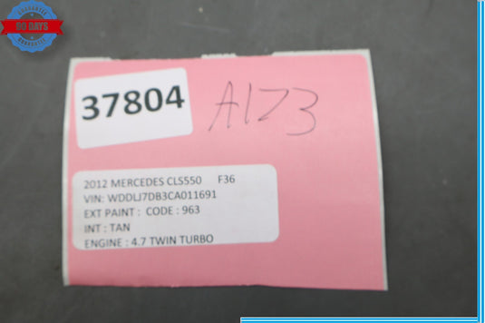 08-18 Mercedes CLS550 CLS400 Subwoofer Amp Amplifier Harman Becker Oem