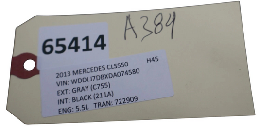 12-18 Mercedes CLS63 AMG CLS550 Rear Right Passenger Side Door Window Motor Oem
