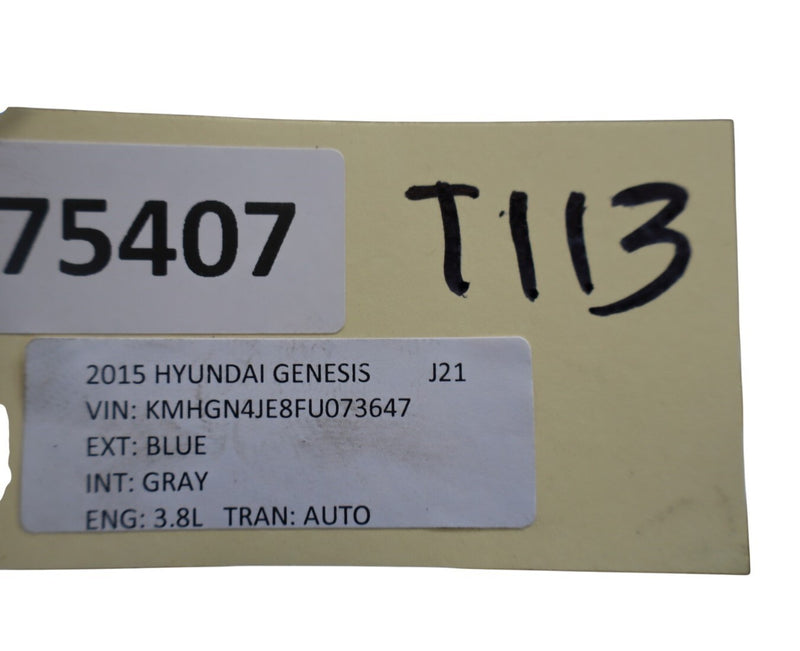Load image into Gallery viewer, 15-18 Hyundai Genesis G80 Rear Lower Trunk Sill Scuff Plate Trim Black Oem
