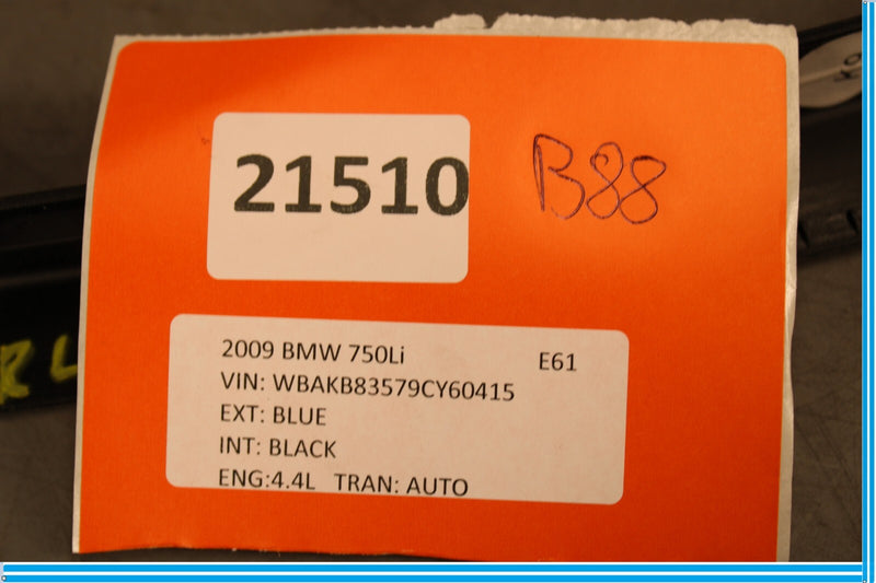 Load image into Gallery viewer, 09-15 BMW 750Li F01 F02 Rear Left Side Door Window Molding Trim Cover Oem
