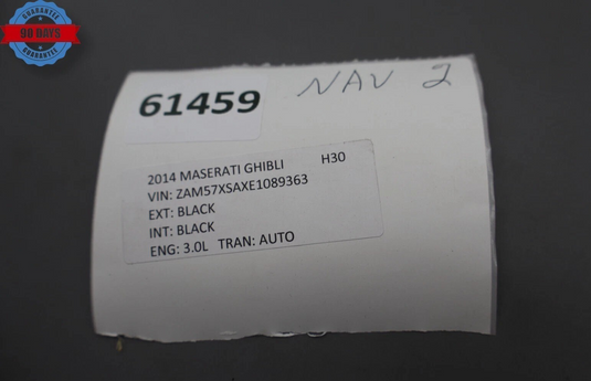 14-17 Maserati Ghibli M157 Quattroporte M156 Head Unit FM CD Audio 670008491 Oem