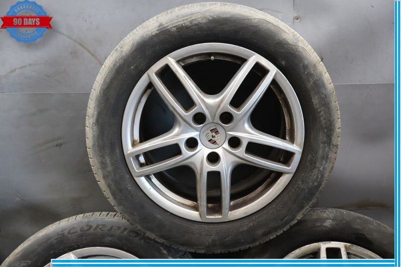 Load image into Gallery viewer, Porsche Cayenne 958 8.5 X 19 19" Wheel Rim Silver 7P5601025A Set of 4 Oem
