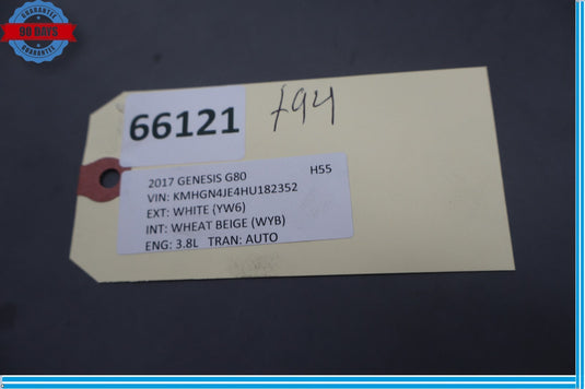 15-17 Hyundai Genesis Rear Trunk Lid Handle Molding Trim Cover Panel Oem