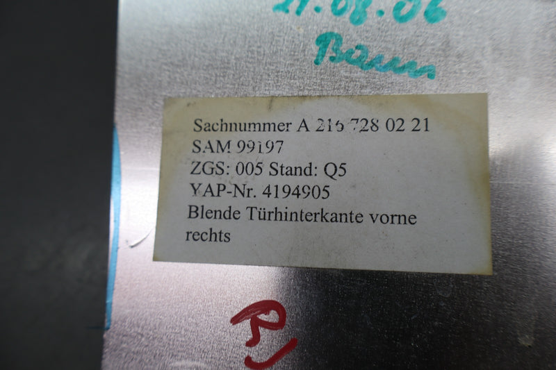 Load image into Gallery viewer, 07-14 Mercedes W216 CL550 CL63 AMG Right Side Door Interior Cover Trim Oem
