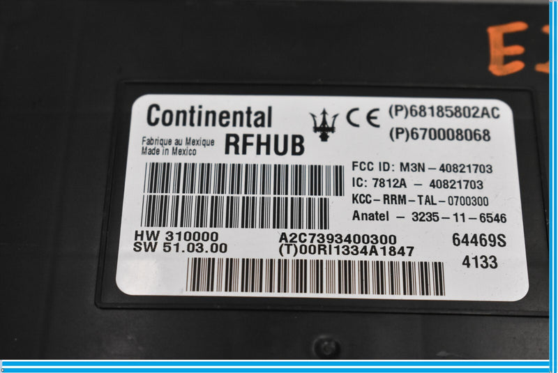 Load image into Gallery viewer, 14-17 Maserati Ghibli Theft Passive Entry Control Module Unit 68185802AC Oem
