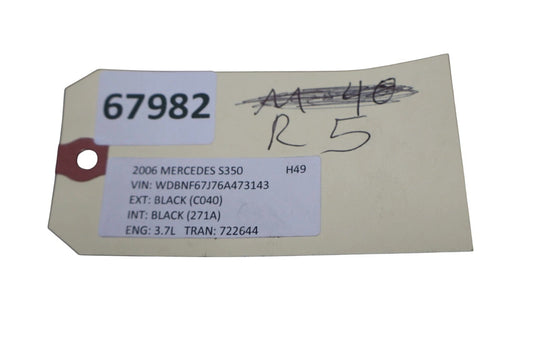 00-06 Mercedes S350 S55 AMG S430 Driver Steering Wheel Black 2204602303 Oem