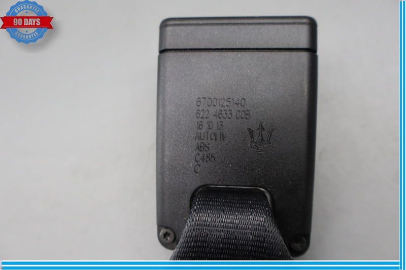 Load image into Gallery viewer, 14-22 Maserati Ghibli M156 Rear Center Side Seat Belt Buckle Black Oem
