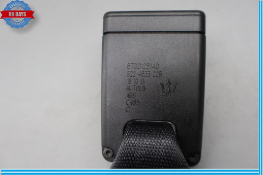 14-22 Maserati Ghibli M156 Rear Center Side Seat Belt Buckle Black Oem