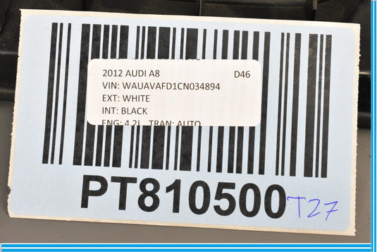 11-17 Audi A8 A8L Quattro Lower Steering Column Cover 4H188030138M OEM