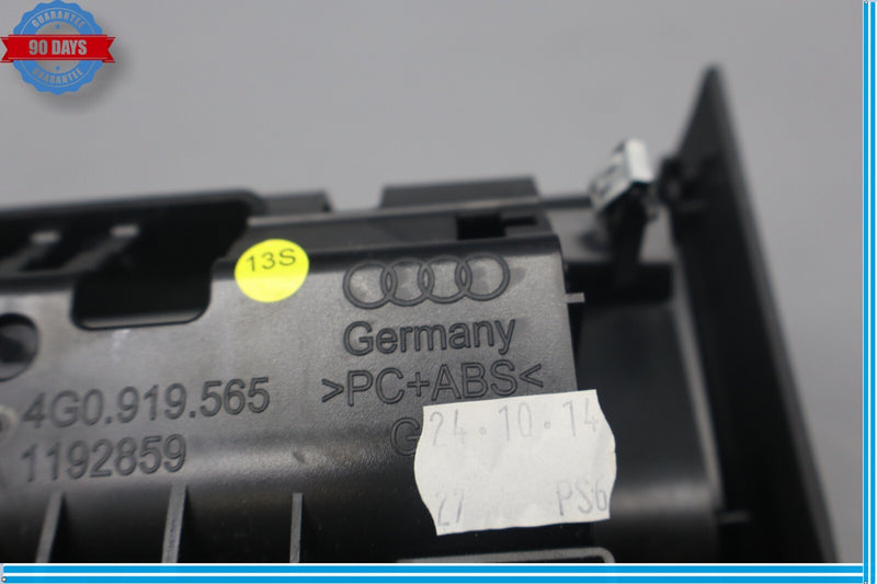 Load image into Gallery viewer, 12-18 Audi A6 Quattro Center Console Back Panel &amp; Power Outlet Bezel Oem
