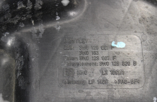 03-13 Bentley Continental Flying Spur GTC Right Side Air Cleaner Filter Box Oem