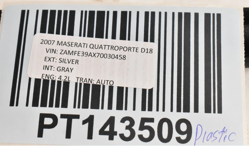 Load image into Gallery viewer, 03-13 Maserati Quattroporte Rear Left Driver Side Window Weather Strip Seal Oem
