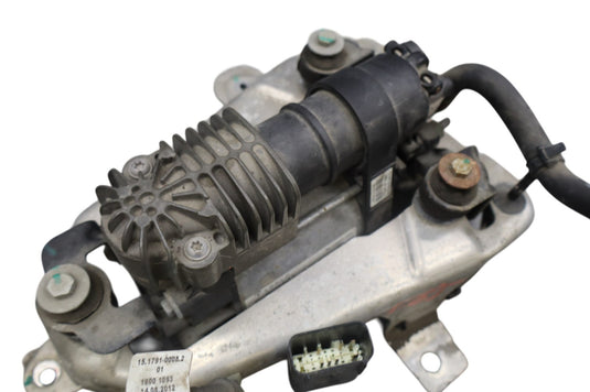 12-16 Tesla Model S Air Suspension Compressor Pump w/ Bracket 6006403 Oem