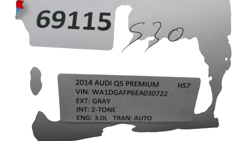 Load image into Gallery viewer, 13-17 Audi Q5 SQ5 Front Right Passenger Side Interior Door Panel Gray Oem
