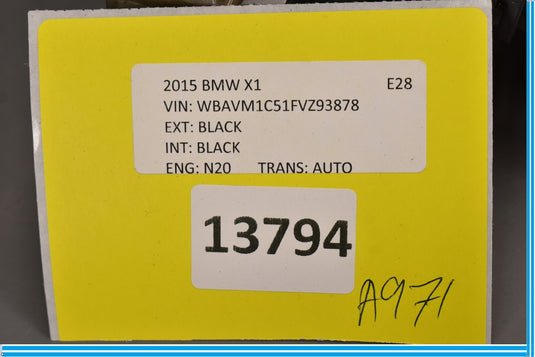 12-15 BMW E84 X1 Emergency Parking Brake Handle Lever Oem