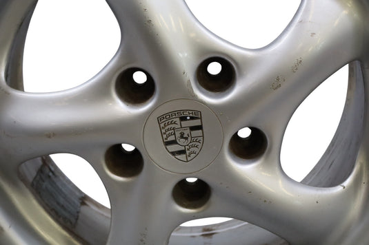 97-05 Porsche Boxster 911 Front Alloy Wheel Rim Disc 17x7 17" R17 Silver Oem
