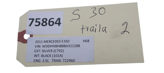 10-13 Mercedes W212 E350 E400 Rear Right Side Interior Door Panel Cover Oem