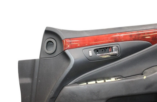 07-09 Lexus LS460 Front Right Passenger Side Interior Door Panel Black Oem