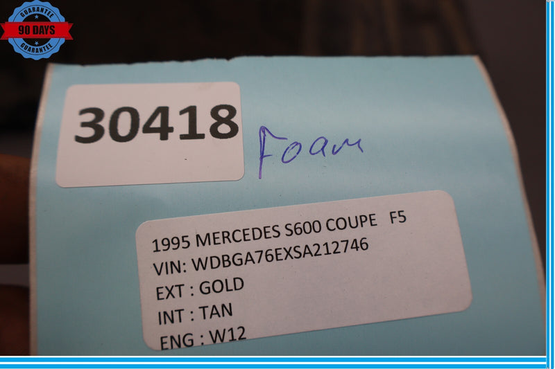 Load image into Gallery viewer, 93-96 Mercedes S500 S600 Coupe Front Right Side Bumper Shock Absorber Foam Oem
