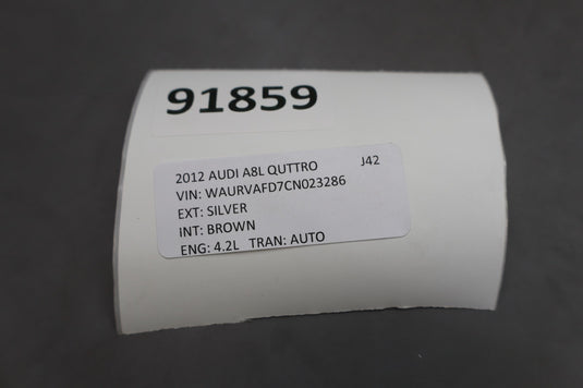 11-18 Audi A8 A8L Quattro Rear Right Passenger Side Door Window Auto Glass Oem