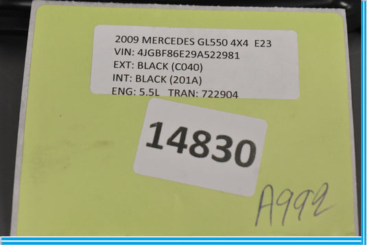 07-12 Mercedes X164 GL550 GL450 Right Side Inner Radiator Support Bracket Oem