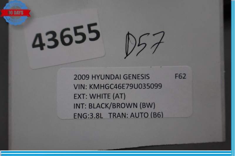 Load image into Gallery viewer, 09-14 Hyundai Genesis Sedan Front Right Passenger Side Seat Inner Trim Cover Oem
