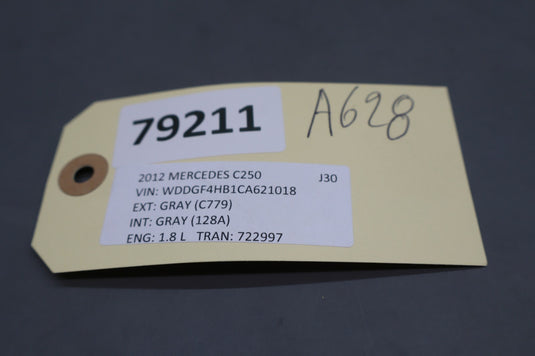 08-14 Mercedes W204 C250 Front Left Driver Side Dashboard Trim Panel Gray Oem