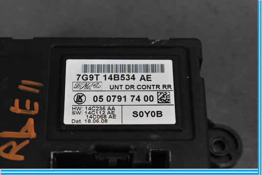 09-11 Jaguar XF Rear Left Driver Side Door Control Module Unit ECU Oem