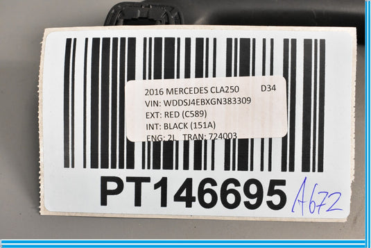 14-20 Mercedes CLA250 W117 Front Left Driver Roof Grab Handle 0998150039 Oem