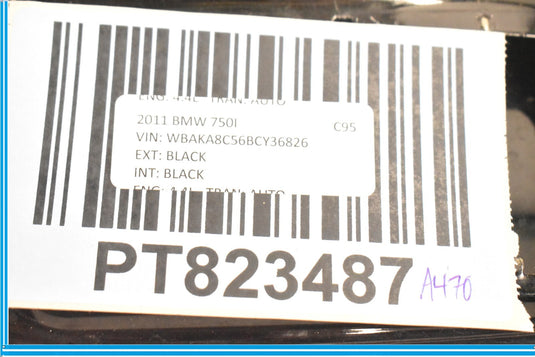 09-15 BMW 750i 750Li F01 F02 Fuel Gas Tank Filler Door Cover Panel Black Oem 
