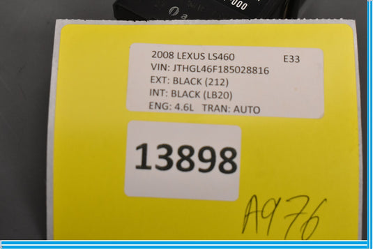 07-12 Lexus LS460 Bus Buffer GPS Telephone Computer Control Module Unit ECU Oem