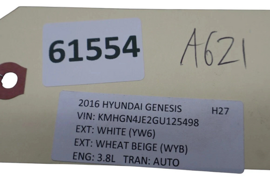 15-20 Hyundai Genesis G80 Right Passenger Windshield Wiper Arm 98321B1000 Oem