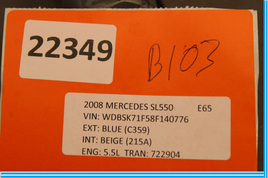 03-12 Mercedes R230 SL550 SL500 Front Right Side Window Regulator Motor Unit Oem